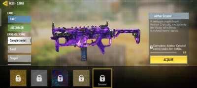 The Aether Crystal camo is in fact animated! IT has a parallax effect similar to the weaponised 115 camo from bo2