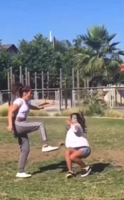 Oops right in the face