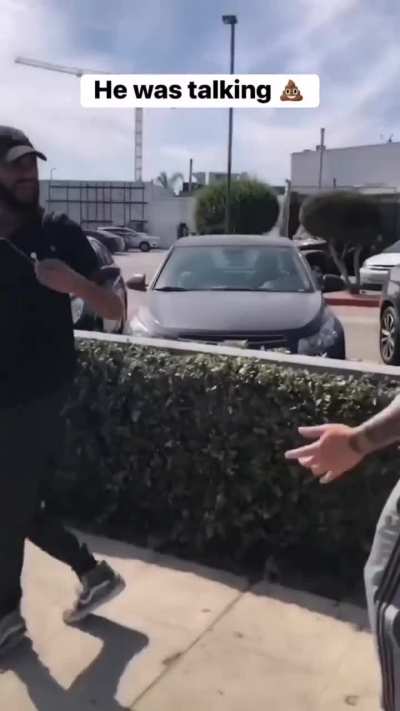 He was talking shit