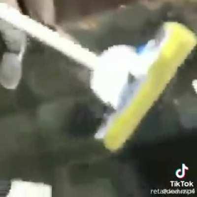 Drinking dirty floor water challenge