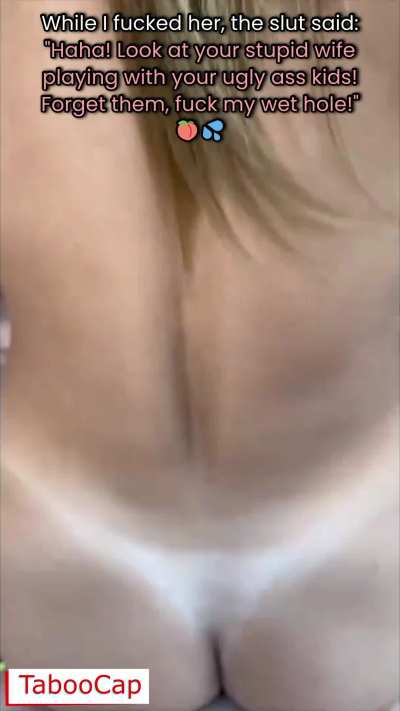 Fucking a Slutty Homewrecking Bitch Behind My Family's Back