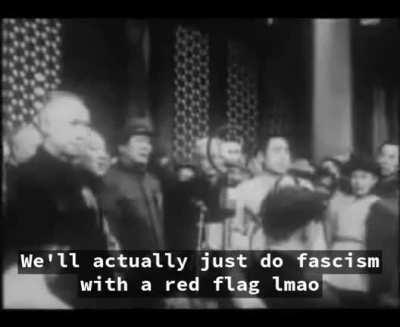 Mao declares the People's Republic of Red Fascism, 1949