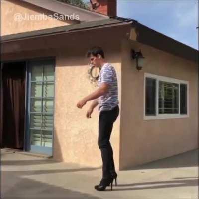 Backflip with heels