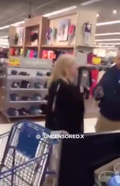 Lady gets dragged out of Walmart by security