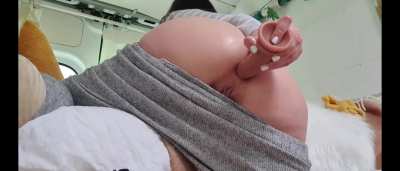 I am working hard on my tight hole to get it stretched..