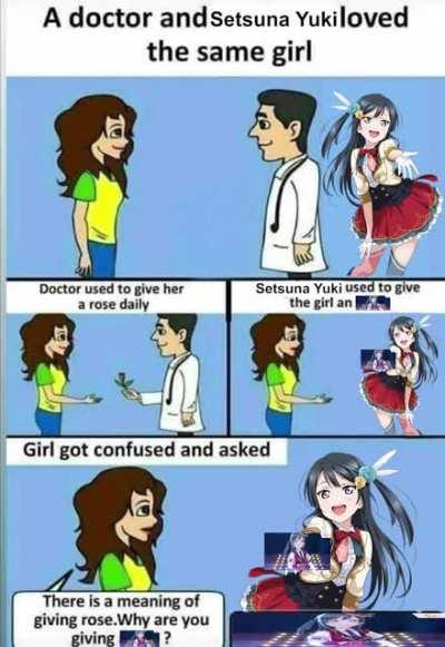 A doctor and Setsuna Yuki loved the same girl