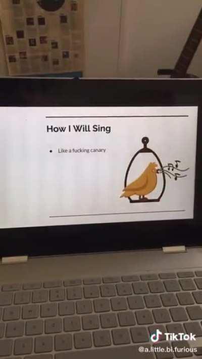 PowerPoint to emphasize: “Don’t Fucking Party When We Finally Go Back to Uni, Assholes.”