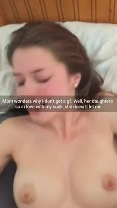 You can see the bliss on her face she has while getting fucked by her step brother