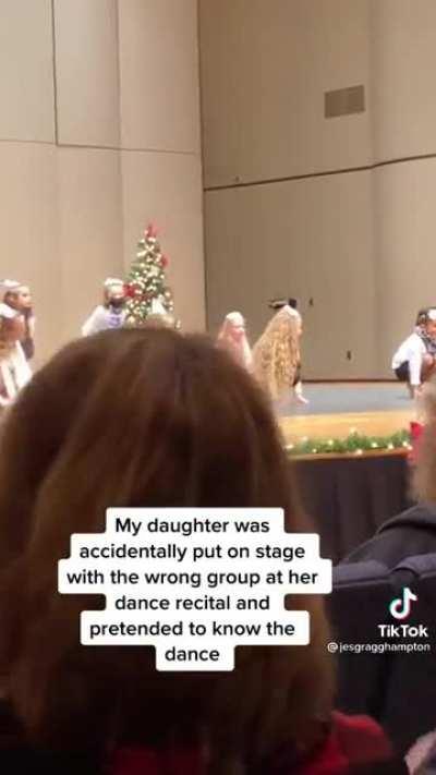 Found this gem on tiktok. Bravo to the dancer!