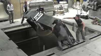 Manually ringing a 16 ton bell