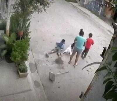 Right in the bum-bum!