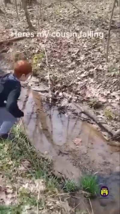 To jump the river