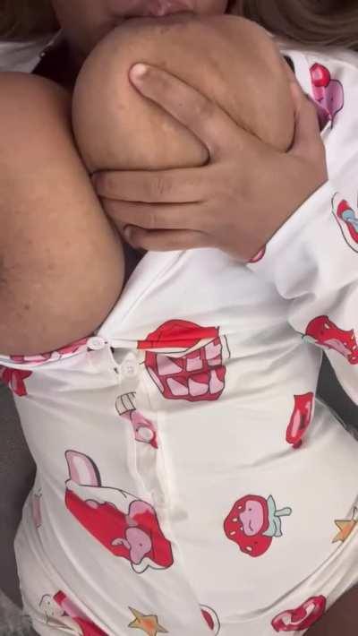 Need some help oiling my boobs up after class