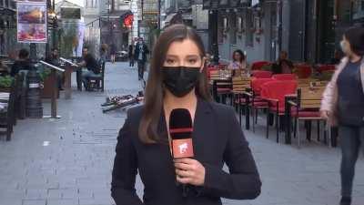 Falling in your face on live TV.