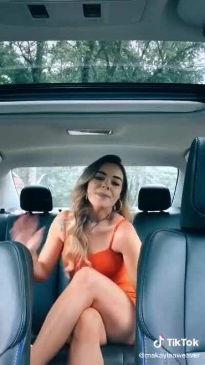 When you tell her hop in the back seat