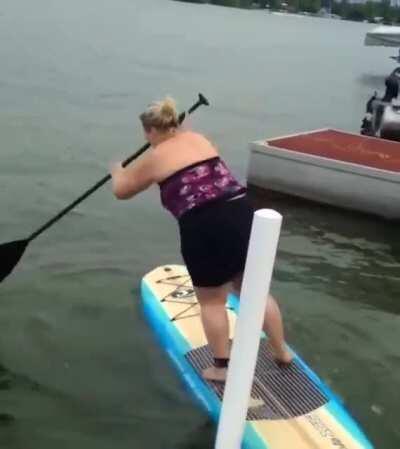 WCGW skipping paddleboard training