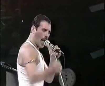 Freddie Mercury really knew how to get a crowd going