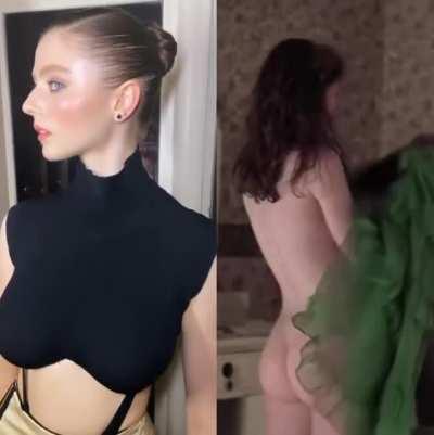 So easy to jerk to Thomasin Mckenzie with her big boobs and cute booty