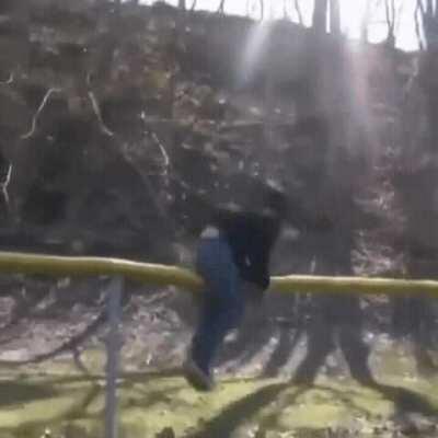 And that's a perfect landing