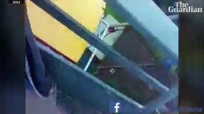 09/30/2011 - A light aircraft crashed into a 65ft Ferris wheel at an Australian carnival in Taree, New South Wales.