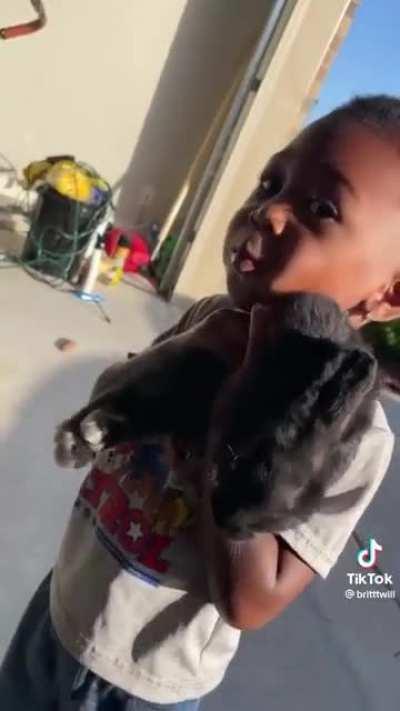 Let your kid manhandle a baby rabbit to death, then laugh at his trauma for social media clout. (TW: animal negligence, death)