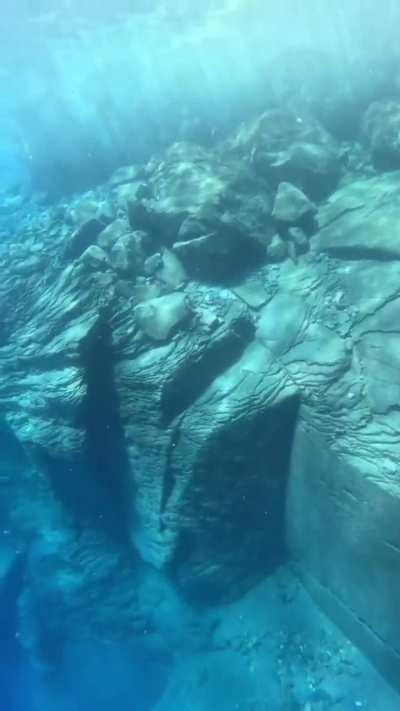 Guy jumps into Crater Lake, Oregon, US