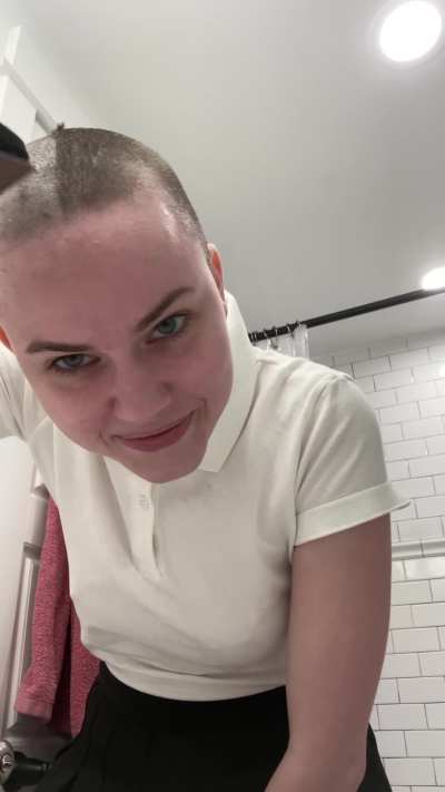 Feels so good... DM or follow link on page for head shaving videos :)