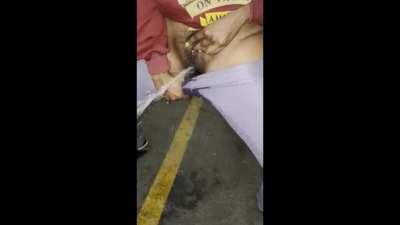 I couldn't hold it any more and I exploded in the parking lot