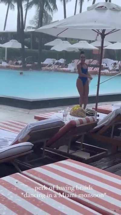 Logan Browning Dancing in a Miami Monsoon - 6/17/23