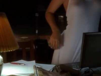 Jennifer Lopez has an ass so awesome, even her nightgown wants to hug it tight