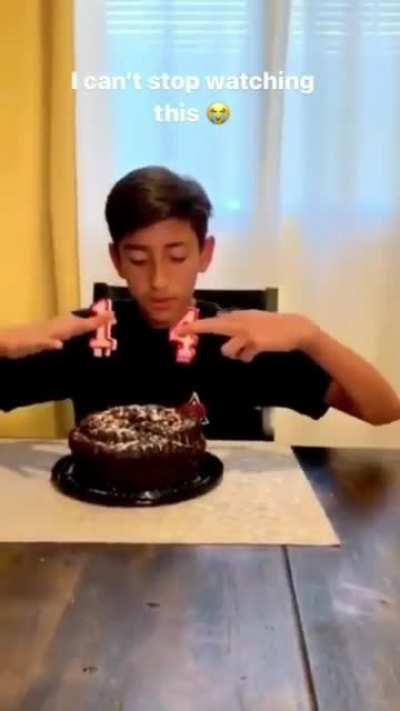 Smashing someones head into a cake