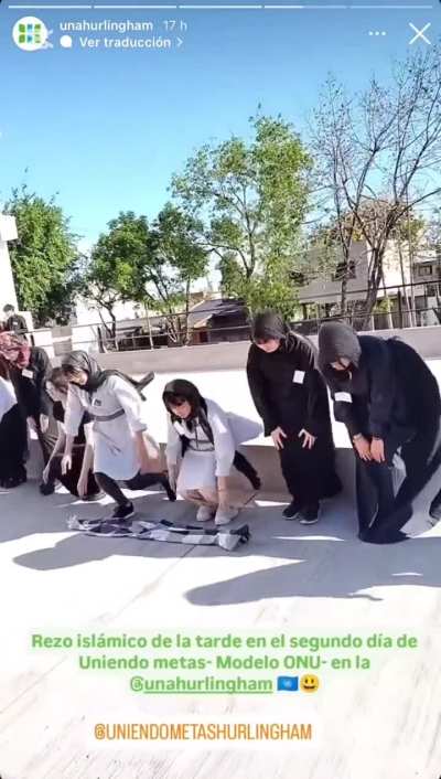 Estudiantes argentinas hicieron el rezo ISLÁMICO en la Universidad de Hurlingham para 