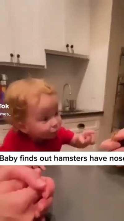 Wait till he finds out he has a nose of his own