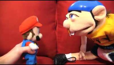 Jeffy SCREAMS At Mario!