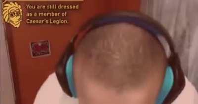 When you forget you have faction armor on