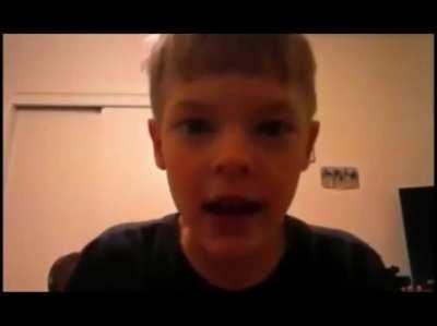 kid has a rant to make against spanish people (edited by me)