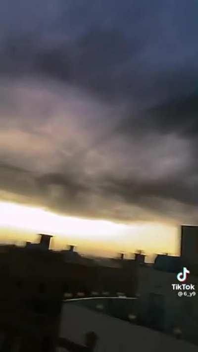 Huge cloud of black smoke darken the skies. Aramco oil facility explosion in Saudi Arabia. Even higher gas prices, yay...