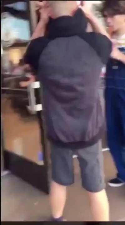 Hit on a girl in front of her man