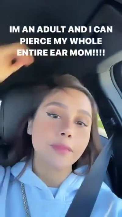 Neeko got her ears pierced!