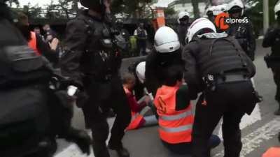 This protester in Paris has qualified for the Italian national soccer team ... June 2022