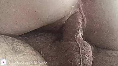 Milking the cum out of him with her pussy muscles