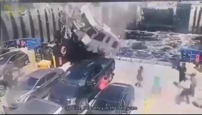 RV landing on a ferry