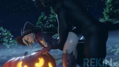 Mercy Fucked By Horseman (Rekin3D) [Overwatch]