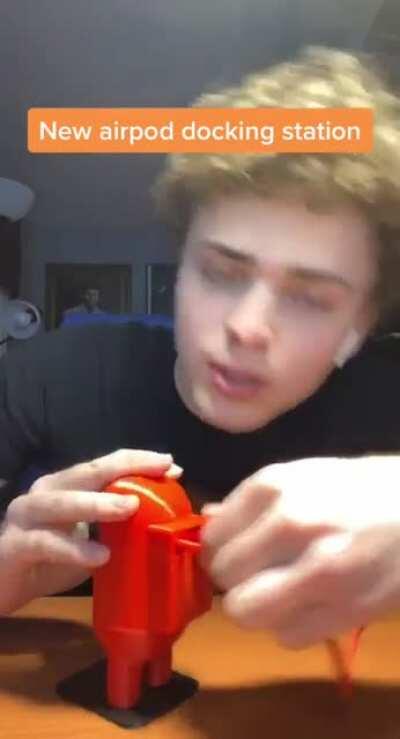 Very sus airpod charing station...