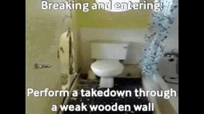 Everyone's favorite takedown in Arkham City