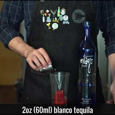 Cocktail Chemistry - Tequila strawberry puree