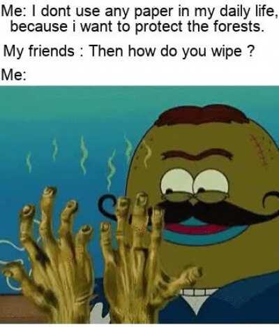 You eat with the right and wipe with left .