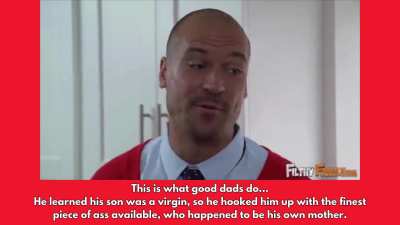 Cool dad hooks son up with his mother