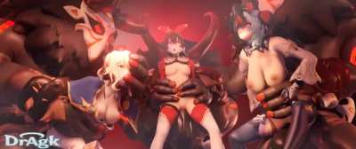 Should've brought... more monsters~ (Dragk) [Genshin Impact]