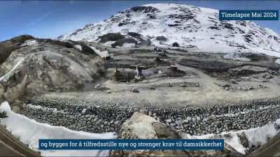 Reinforcing a hydropower dam in Norway
